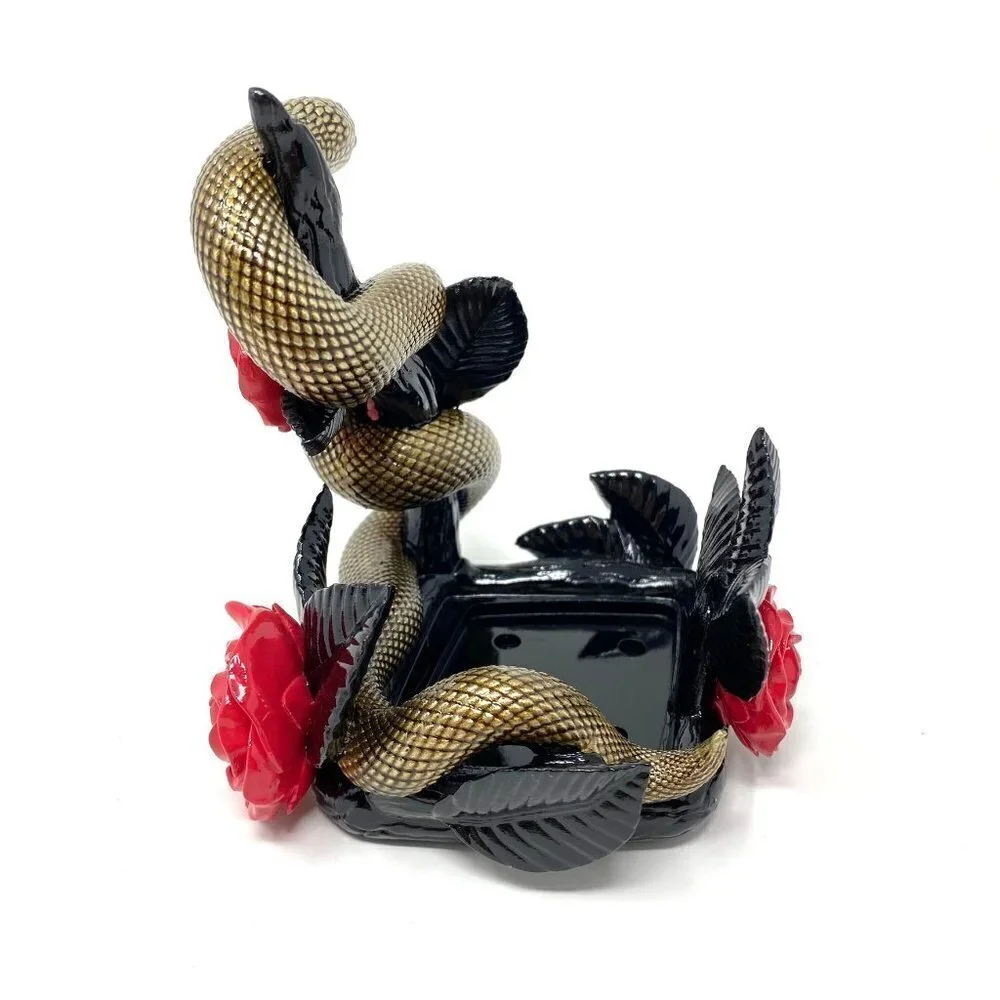 Bath & Body Works Snake And Roses Soap Holder NWT Halloween Gothic
